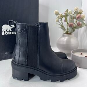Sorel Joan Now Waterproof Chelsea Boot Omega Taupe Women's 7 NWB